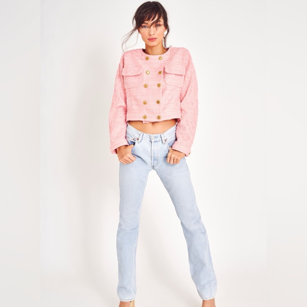 LoveShackFancy Keiran Jacket, Peony, Small - Picture 10 of 12